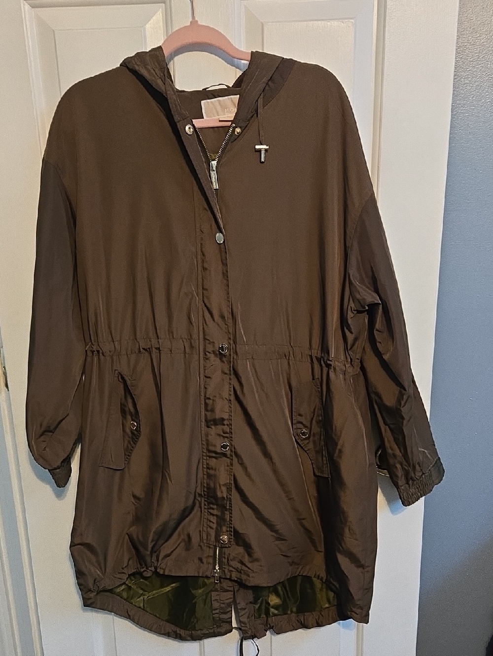 MICHAEL Michael Kors Brown Hooded Utility Anorak Jacket